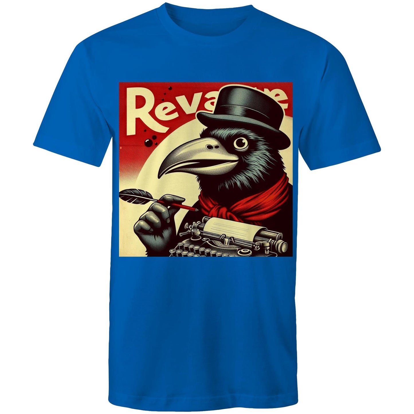 Vintage Ad With Crow - Mens T-Shirt