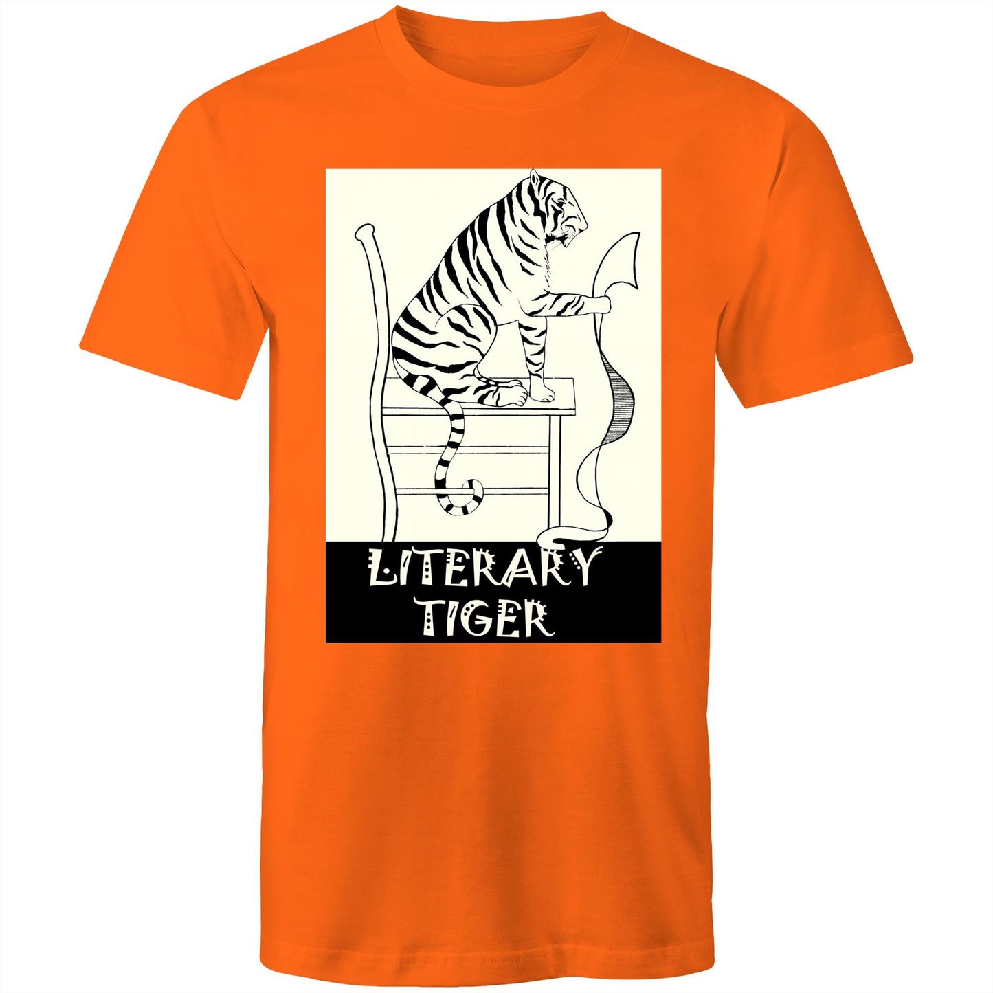 Literary Tiger - Mens T-Shirt