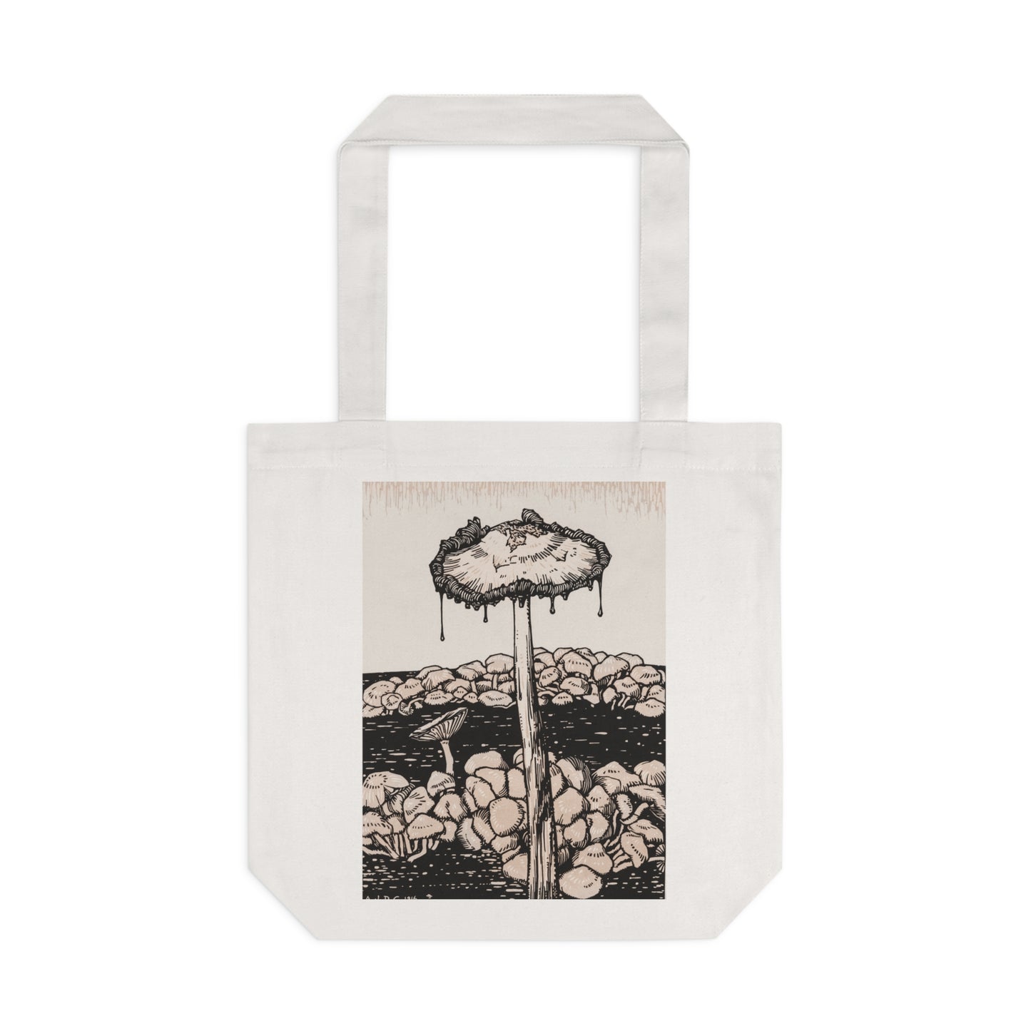 Dripping Mushroom by Julie de Graag - Cotton Tote Bag