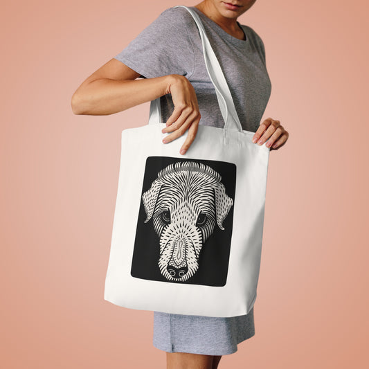Dog's Head by Julie de Graag - Cotton Tote Bag