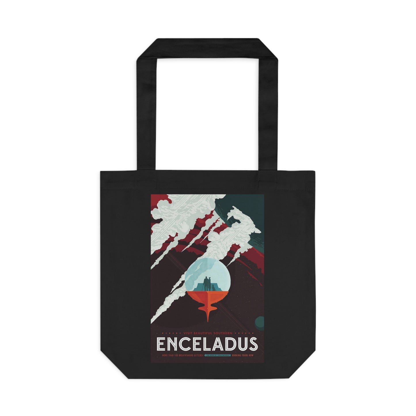 Enceladus by NASA - Cotton Tote Bag