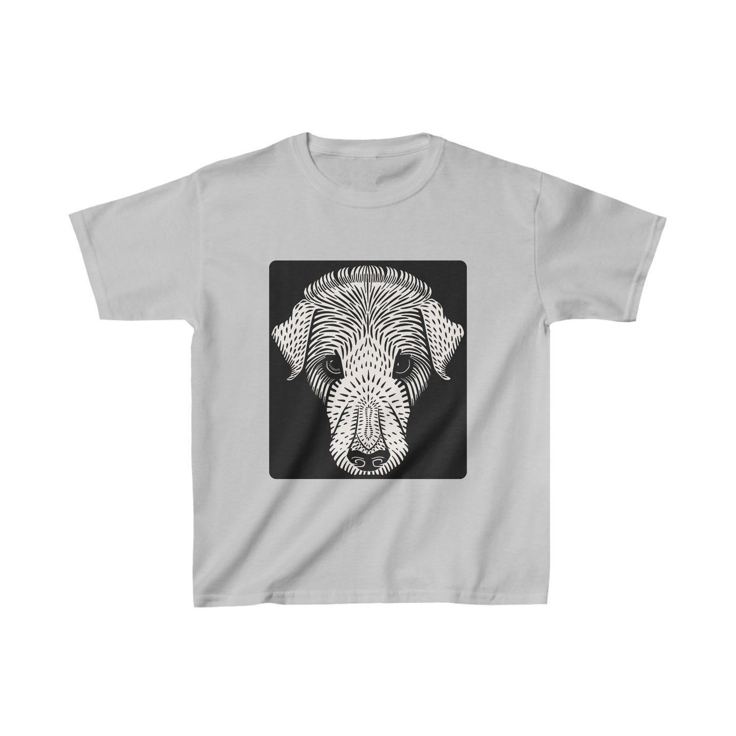 Dog's Head by Julie de Graag - Kids T-Shirt