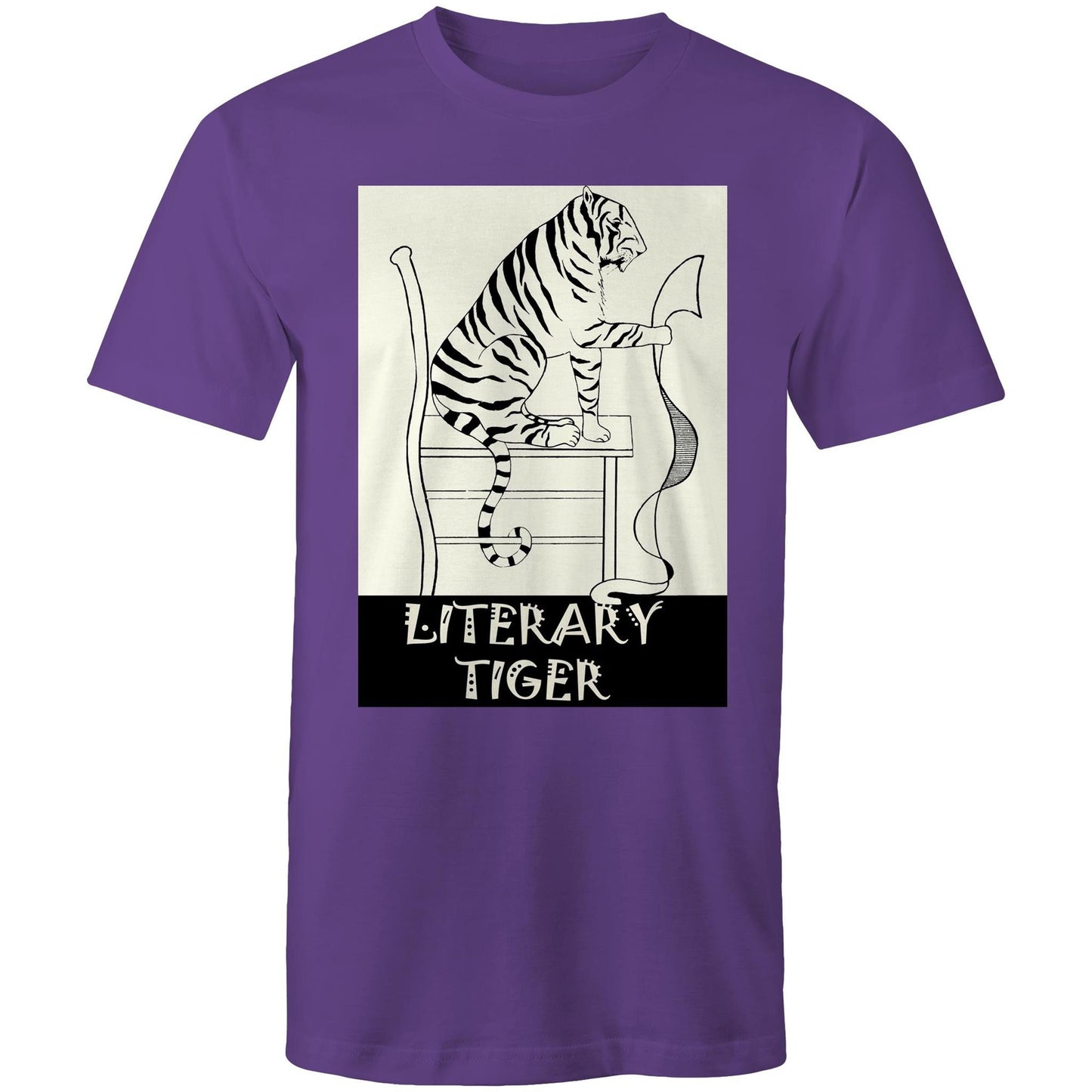 Literary Tiger - Mens T-Shirt