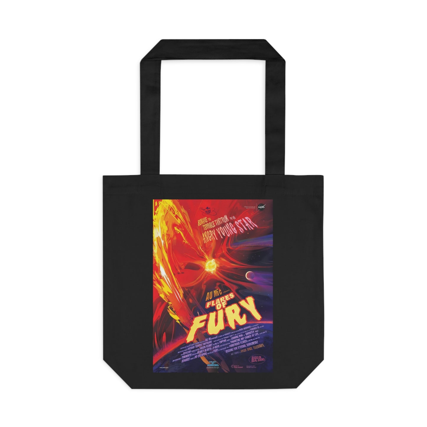 Flares of Fury by NASA - Cotton Tote Bag