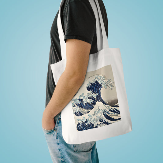 Under the Wave off Kanagawa by Katsushika Hokusai - Cotton Tote Bag