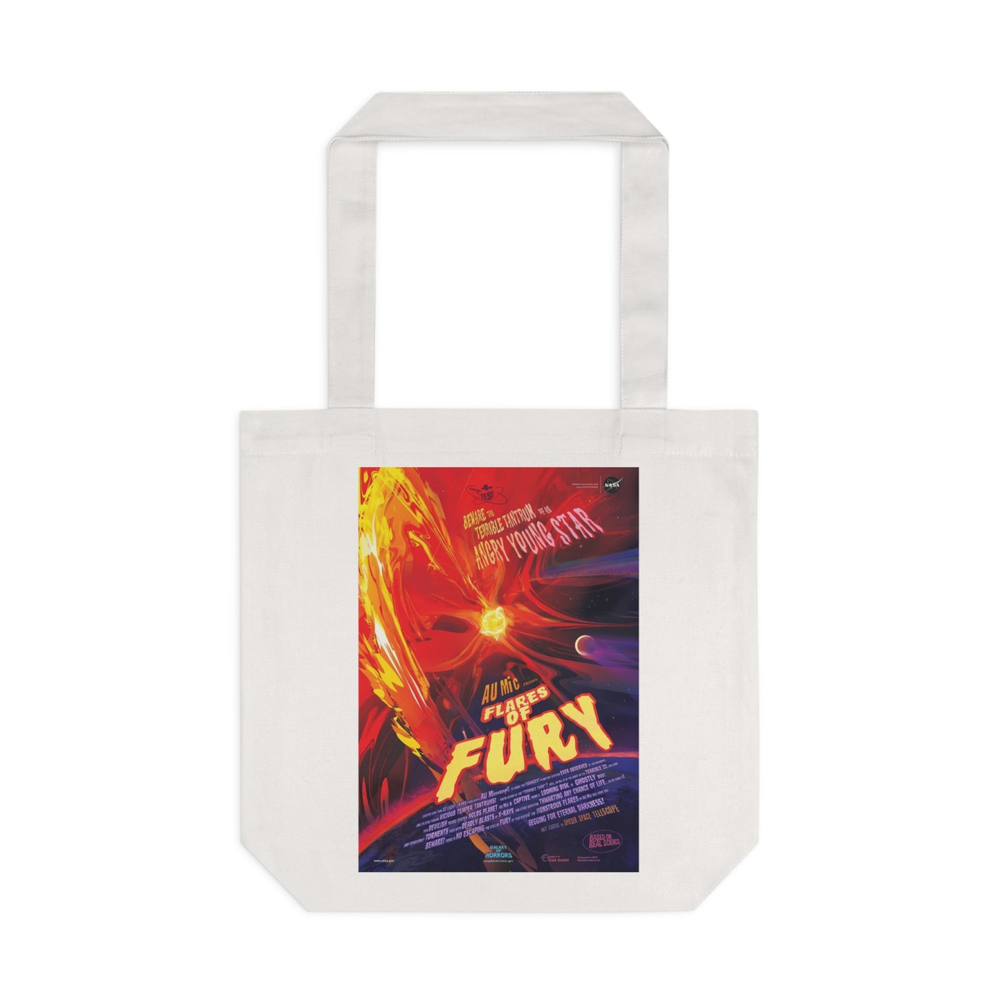 Flares of Fury by NASA - Cotton Tote Bag