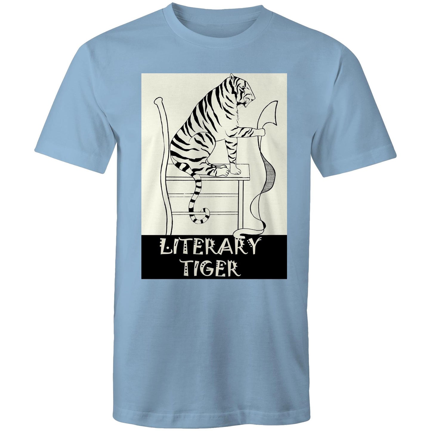 Literary Tiger - Mens T-Shirt