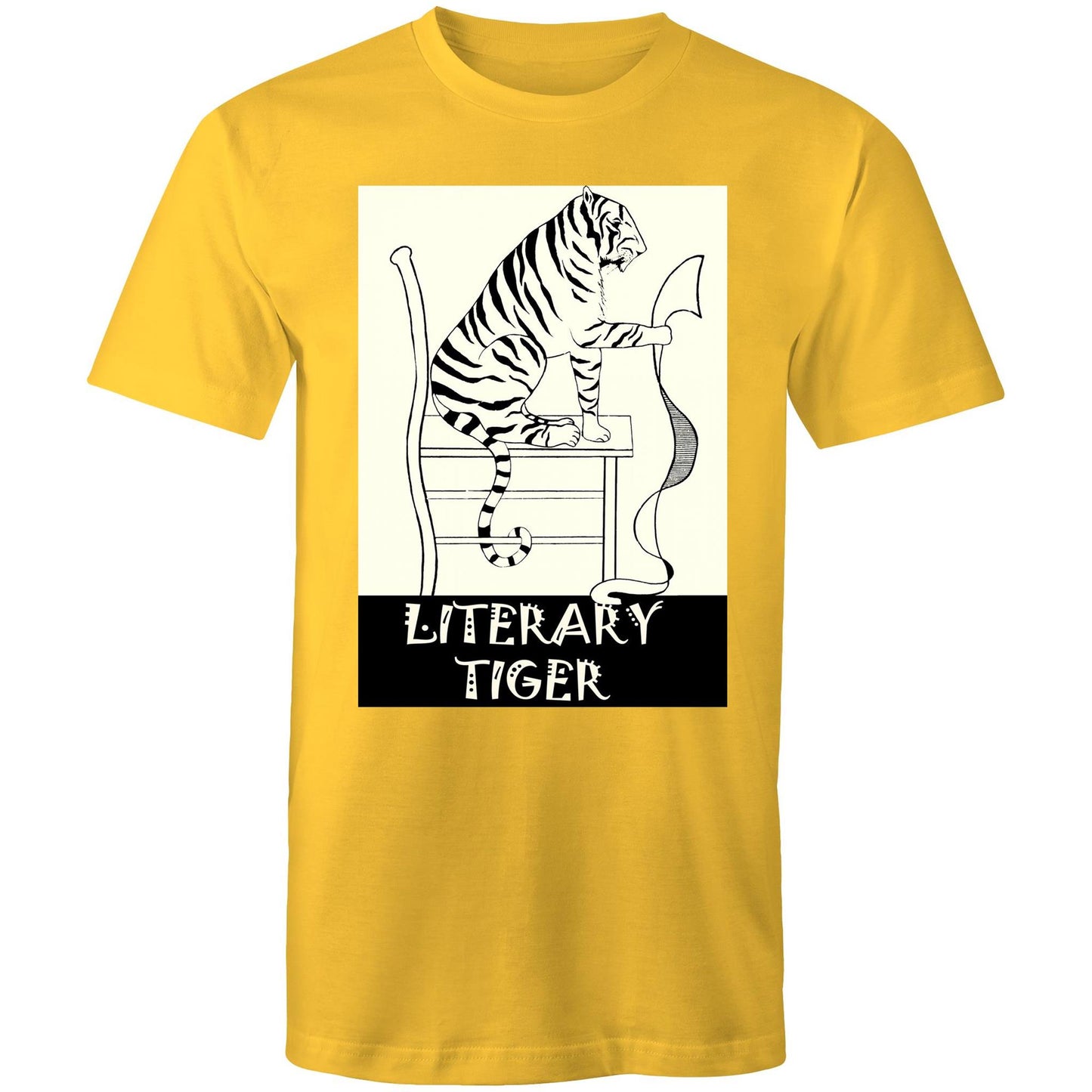 Literary Tiger - Mens T-Shirt