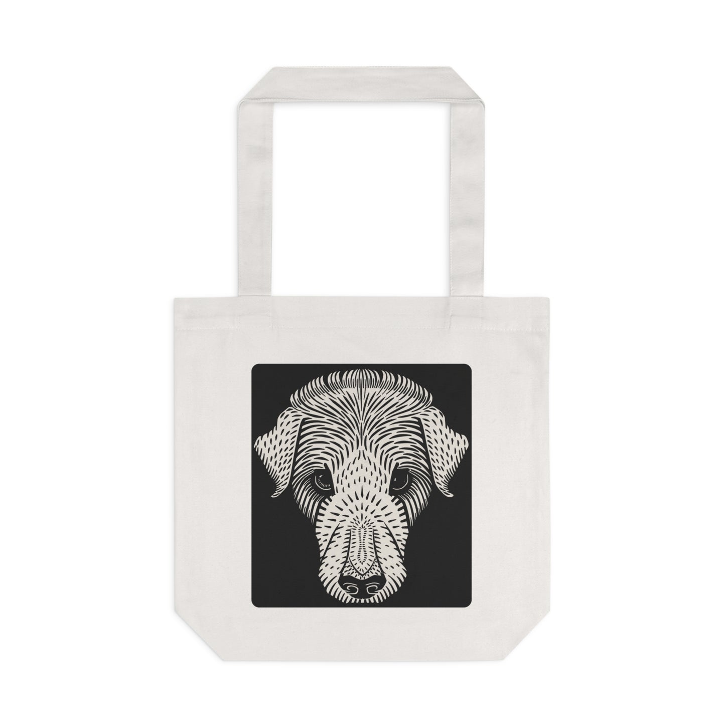 Dog's Head by Julie de Graag - Cotton Tote Bag