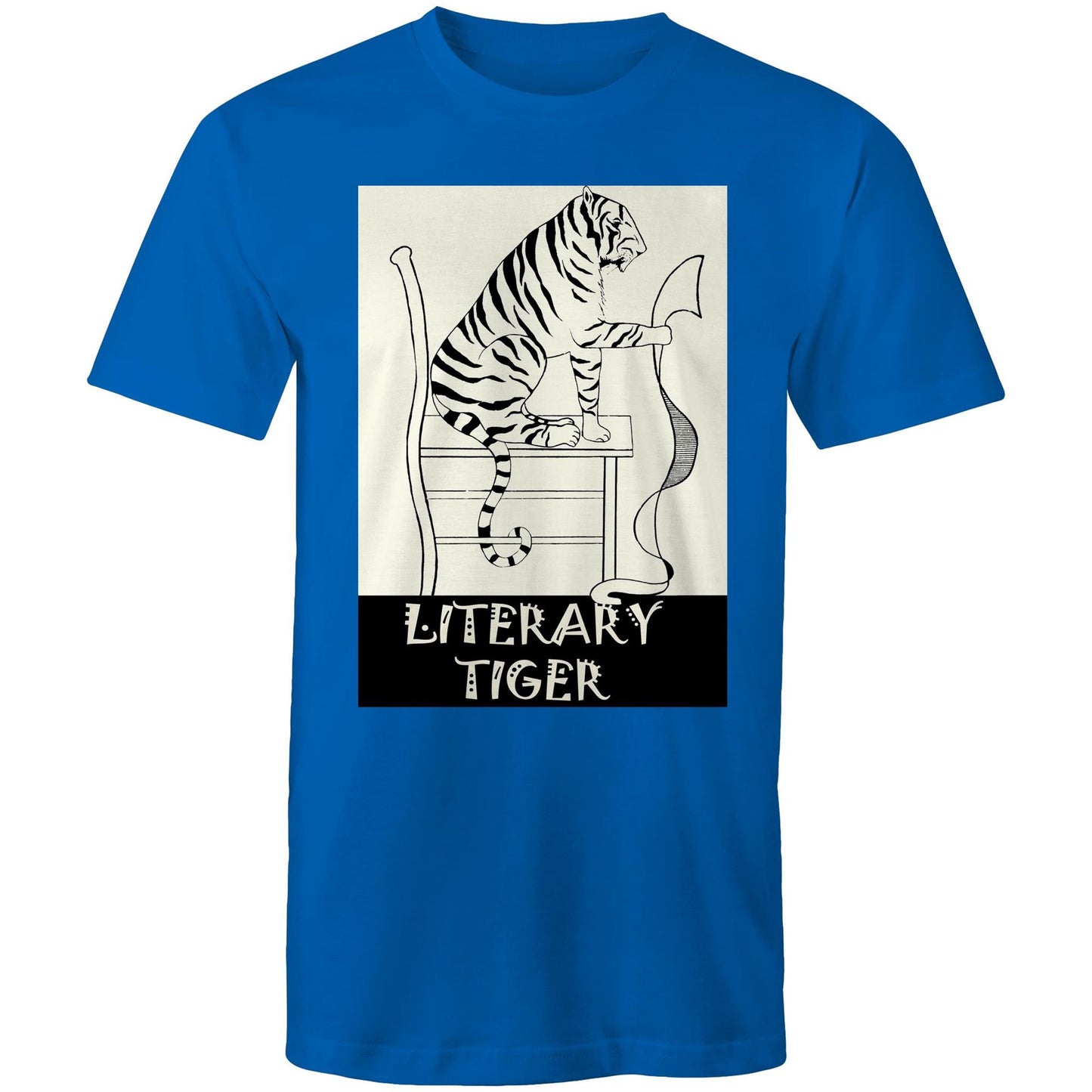 Literary Tiger - Mens T-Shirt