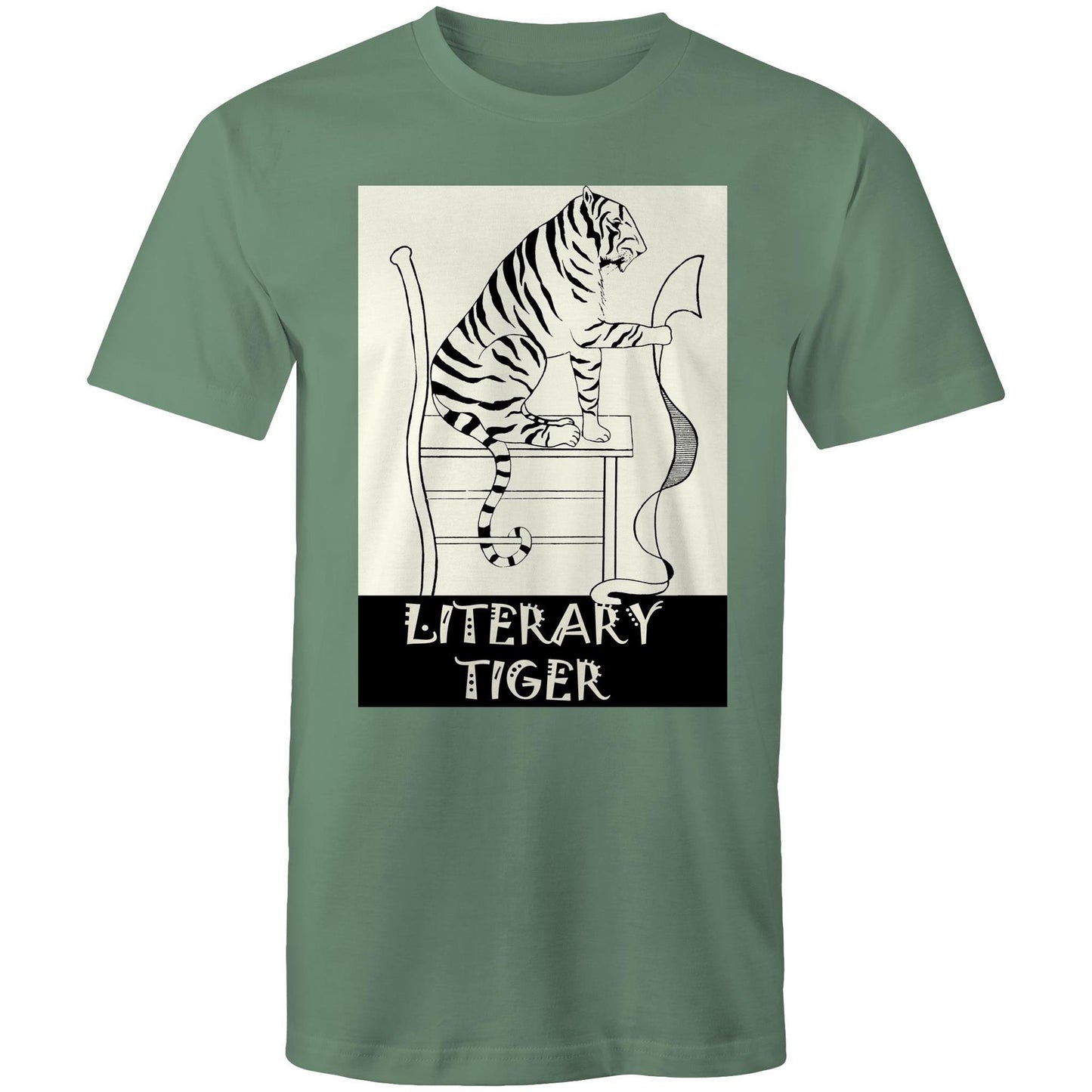Literary Tiger - Mens T-Shirt