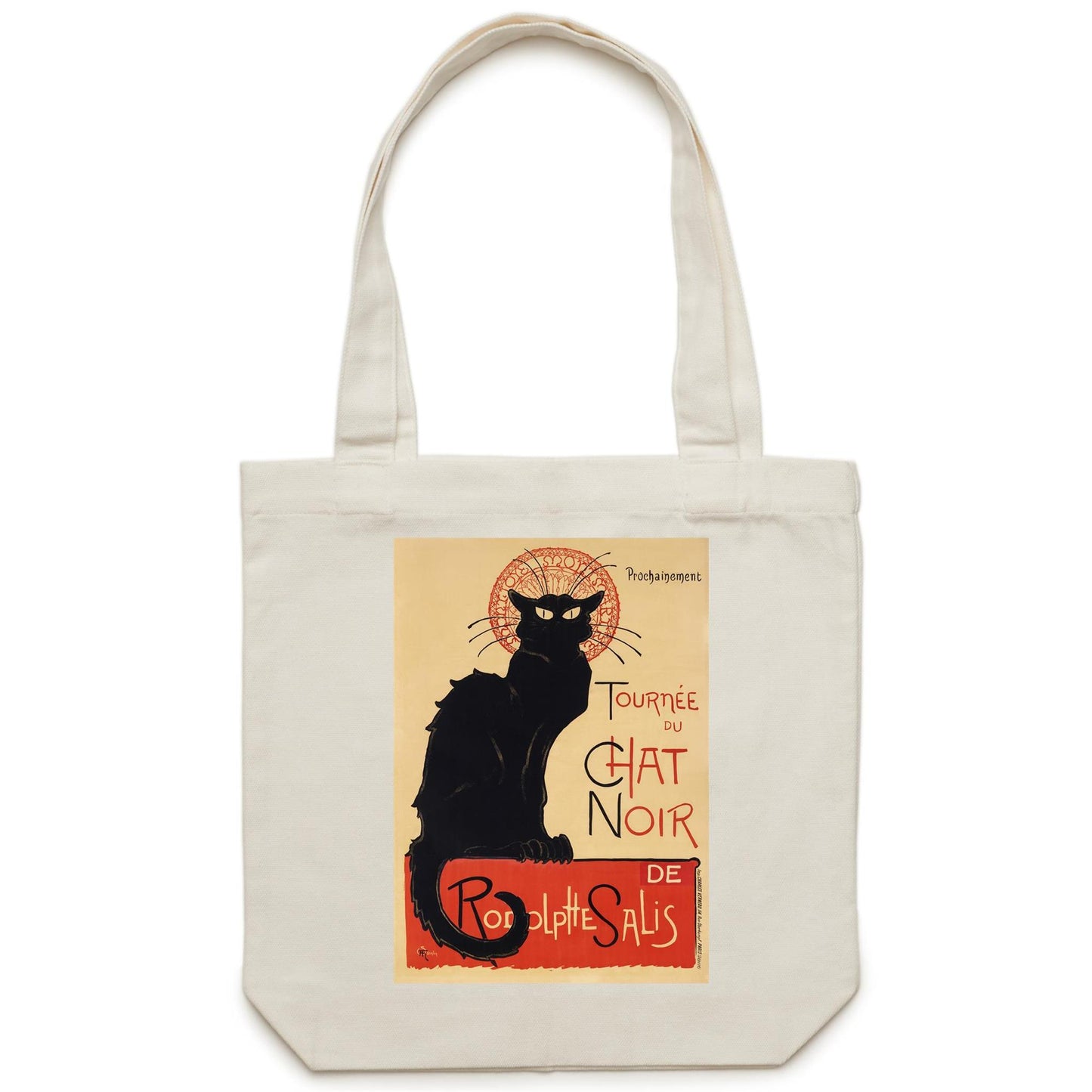 Tournée du Chat Noir by Théophile Alexandre Steinlen - Canvas Tote Bag