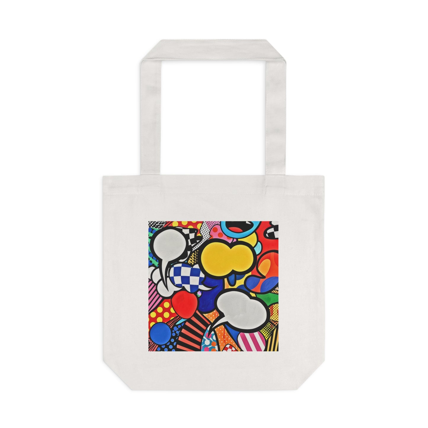Pop Art Chat Bubble - Cotton Tote Bag