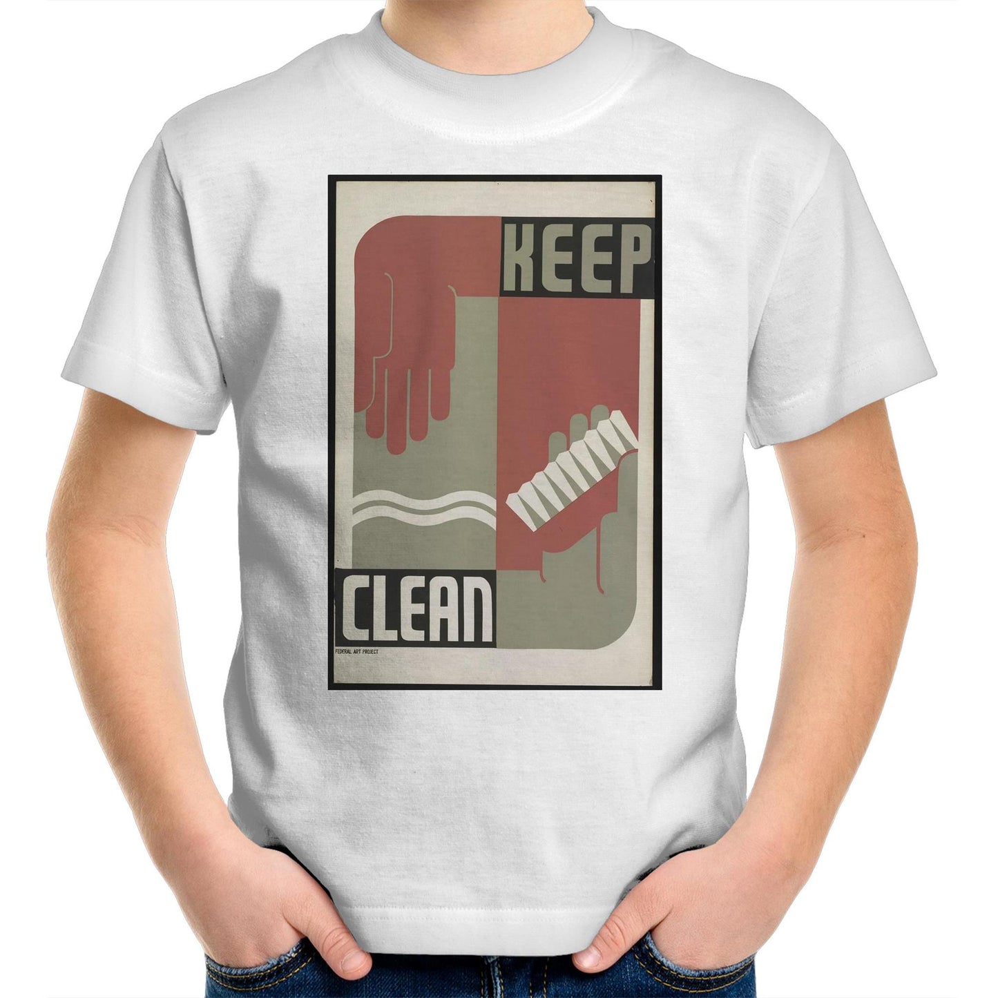 Keep Clean by Erik Hans Krause - Kids T-Shirt