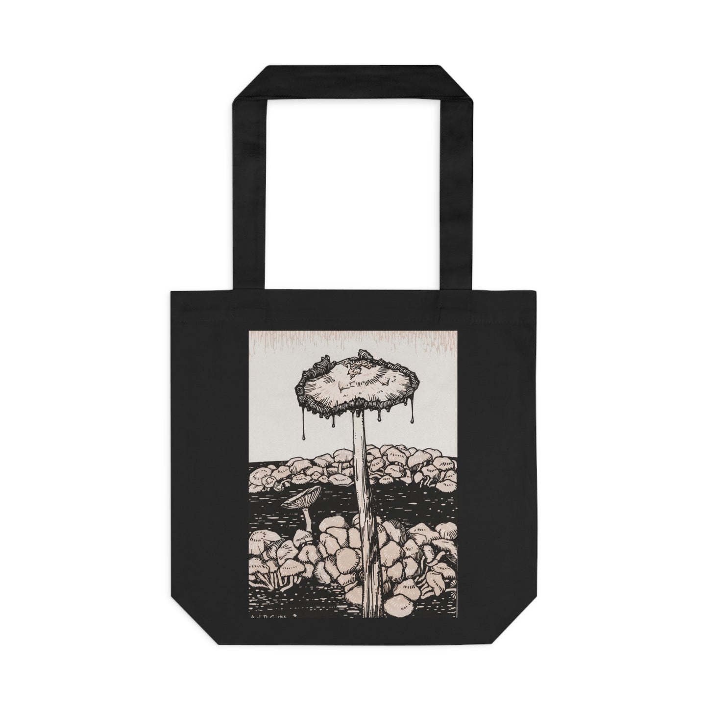 Dripping Mushroom by Julie de Graag - Cotton Tote Bag