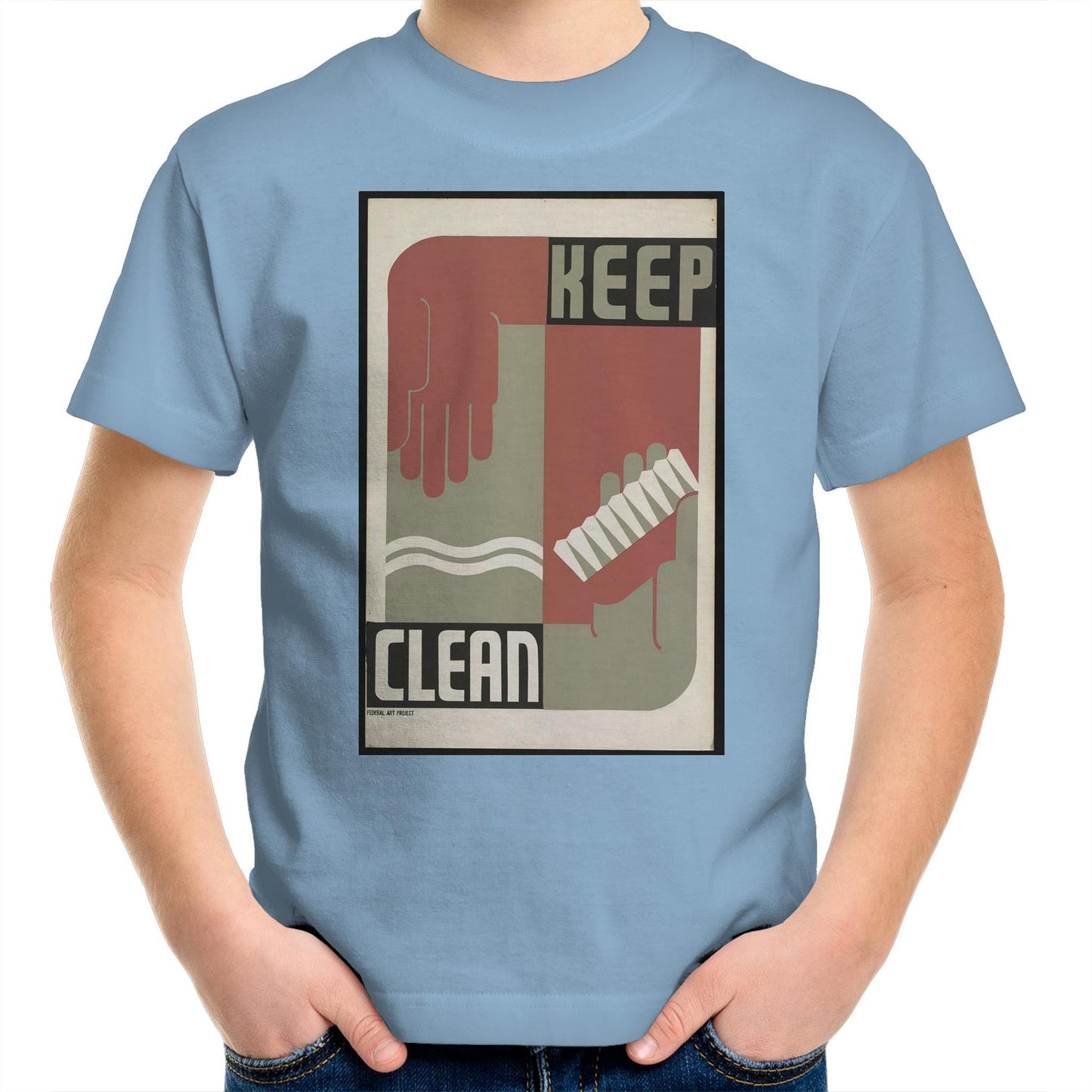 Keep Clean by Erik Hans Krause - Kids T-Shirt
