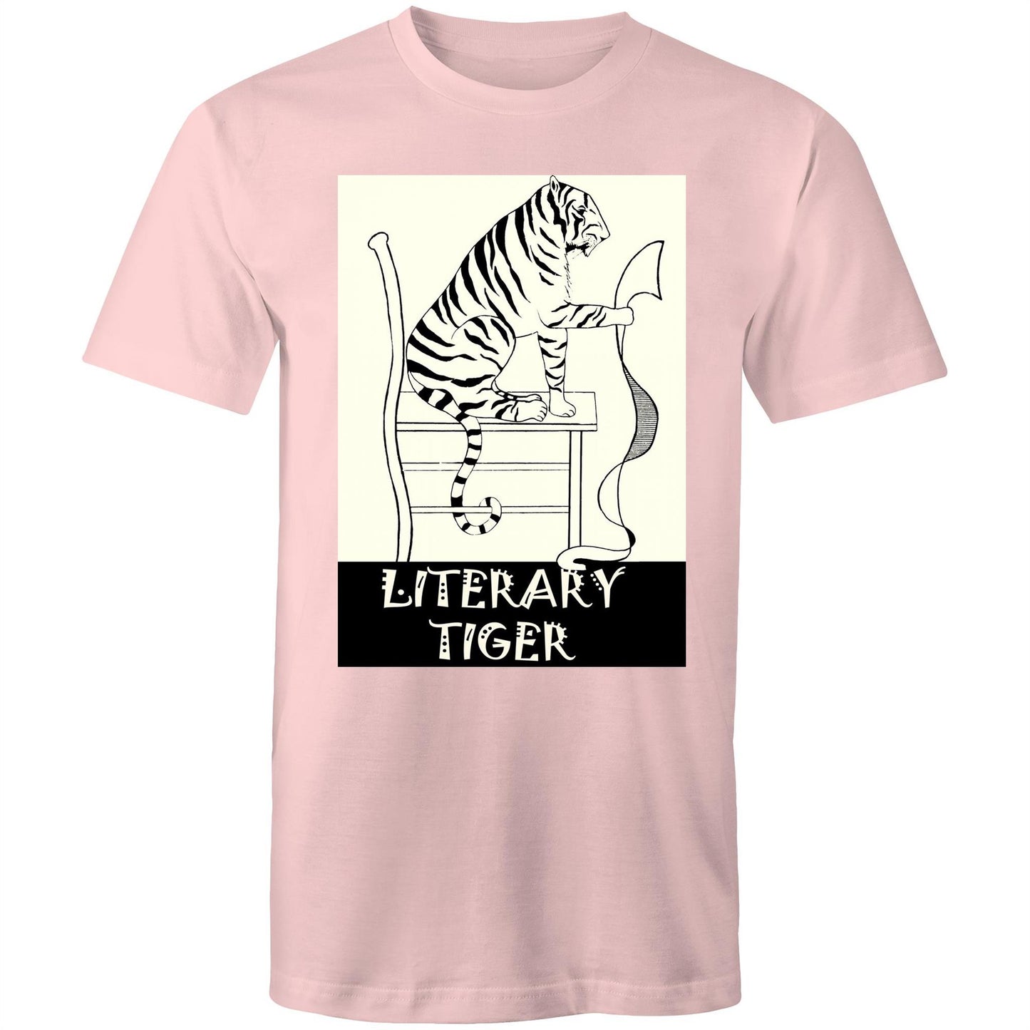 Literary Tiger - Mens T-Shirt