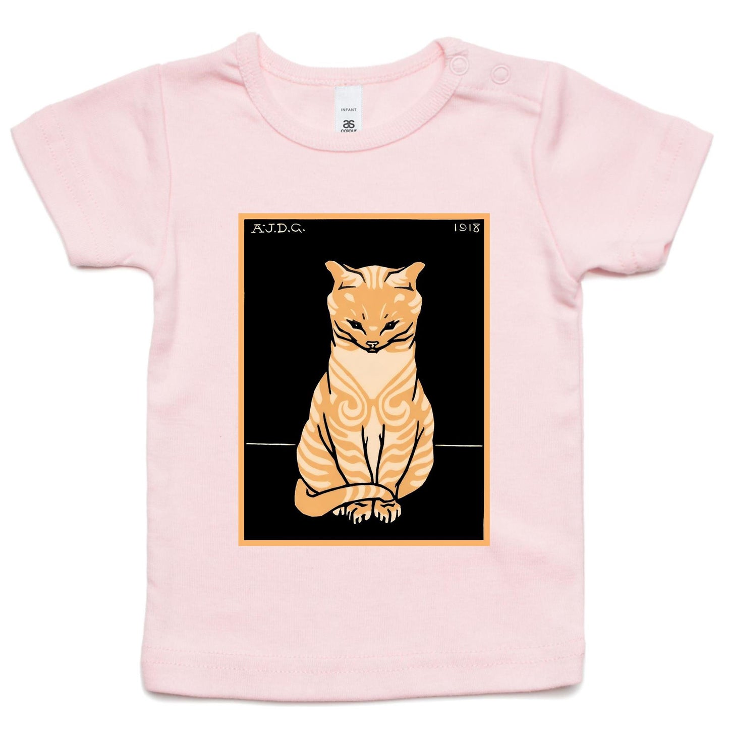 Sitting Ginger Cat by Julie de Graag - Infant Tee