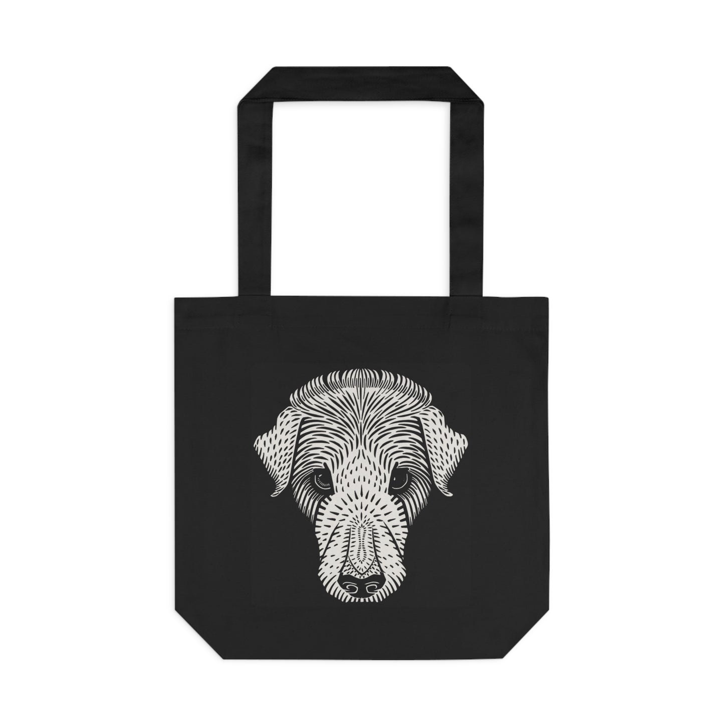 Dog's Head by Julie de Graag - Cotton Tote Bag