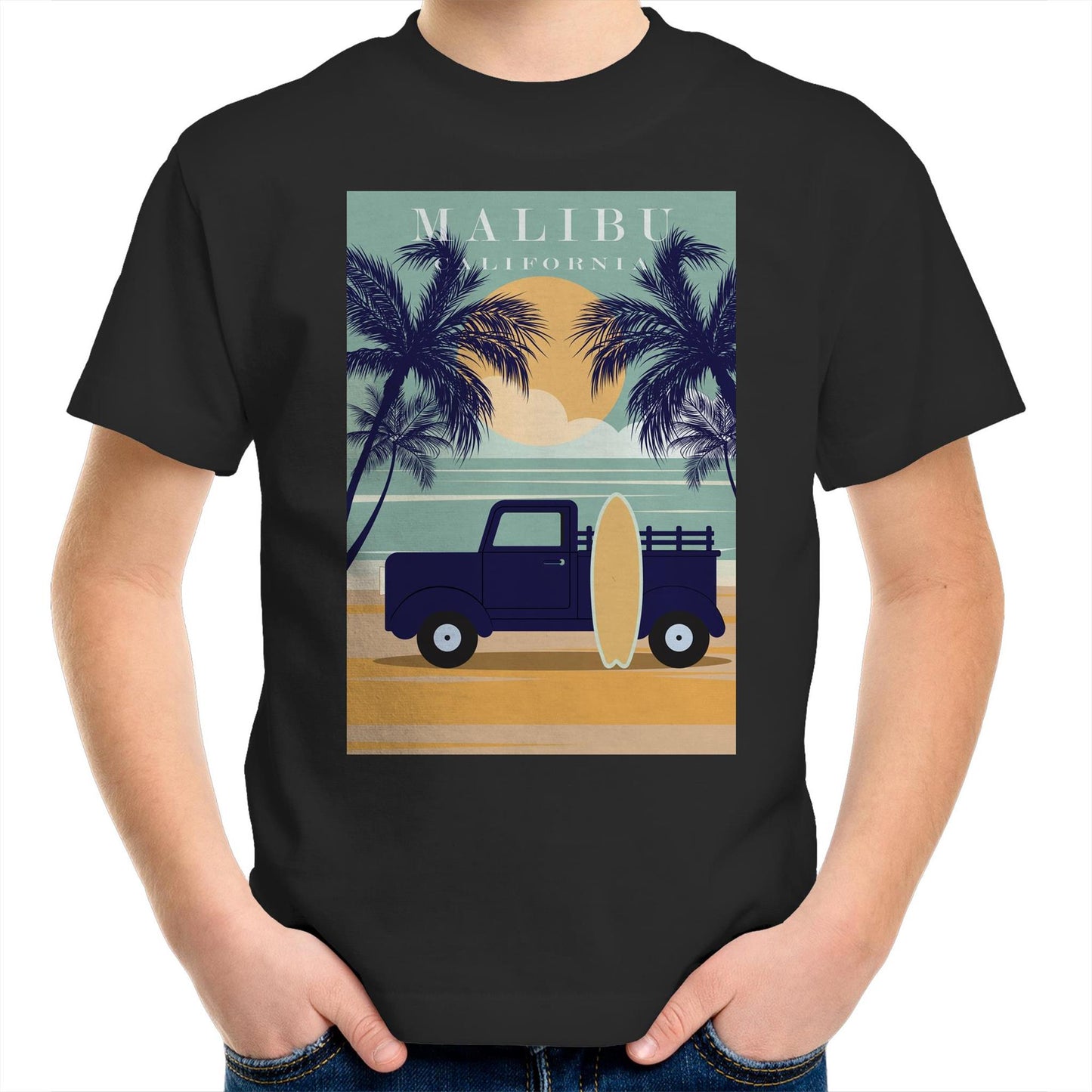 Malibu California - Kids T-Shirt