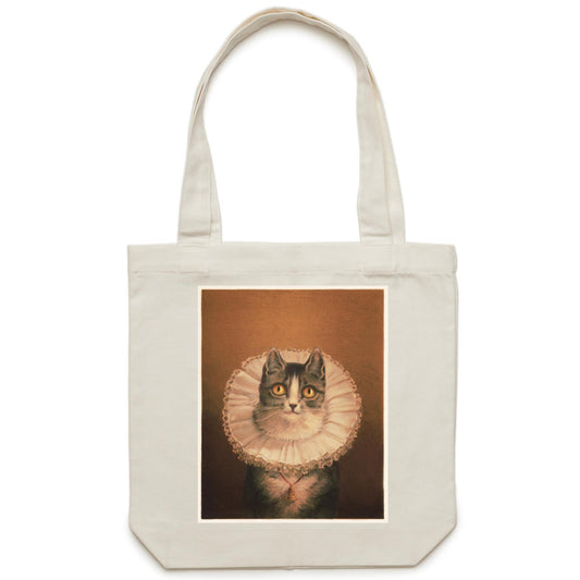 The Widow Cat by Frederick Dielman - Canvas Tote Bag