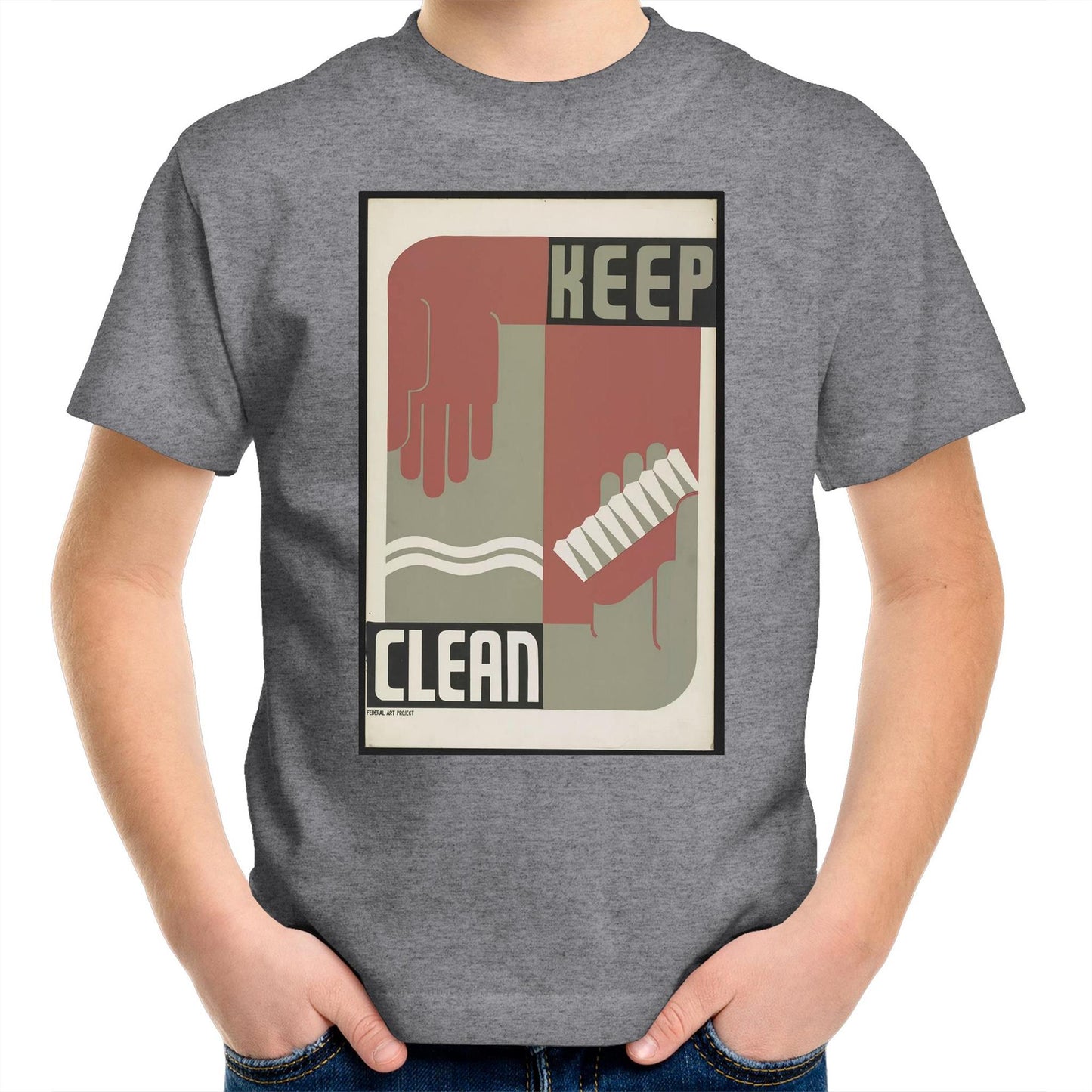 Keep Clean by Erik Hans Krause - Kids T-Shirt