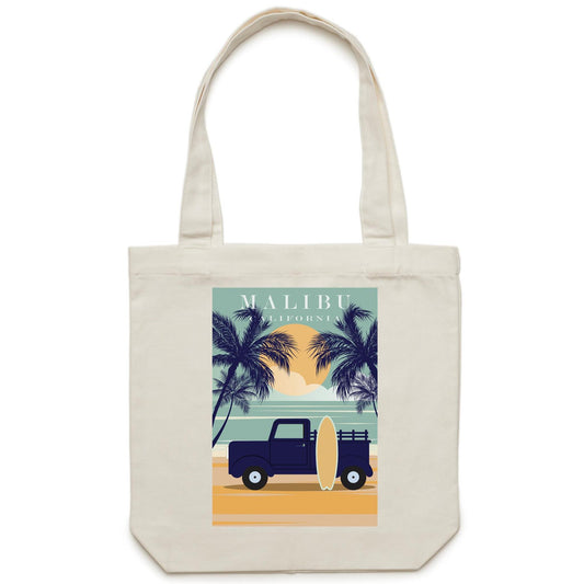 Malibu California - Canvas Tote Bag