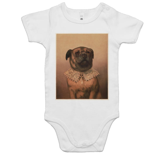 Uncle Tobey Dog by Frederick Dielman - Baby Onesie Romper