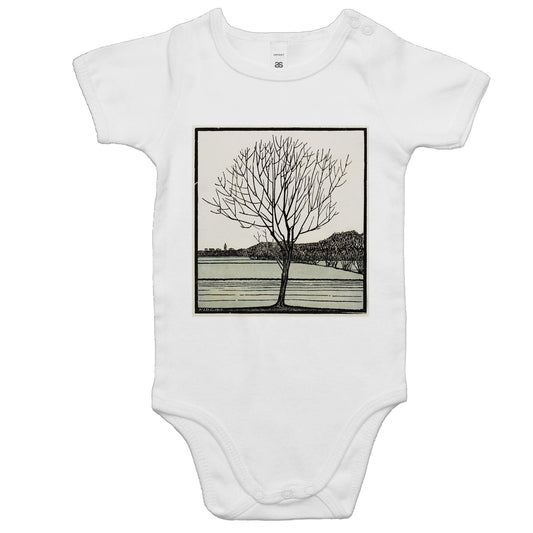 Bald Tree by Julie de Graag - Baby Onesie Romper