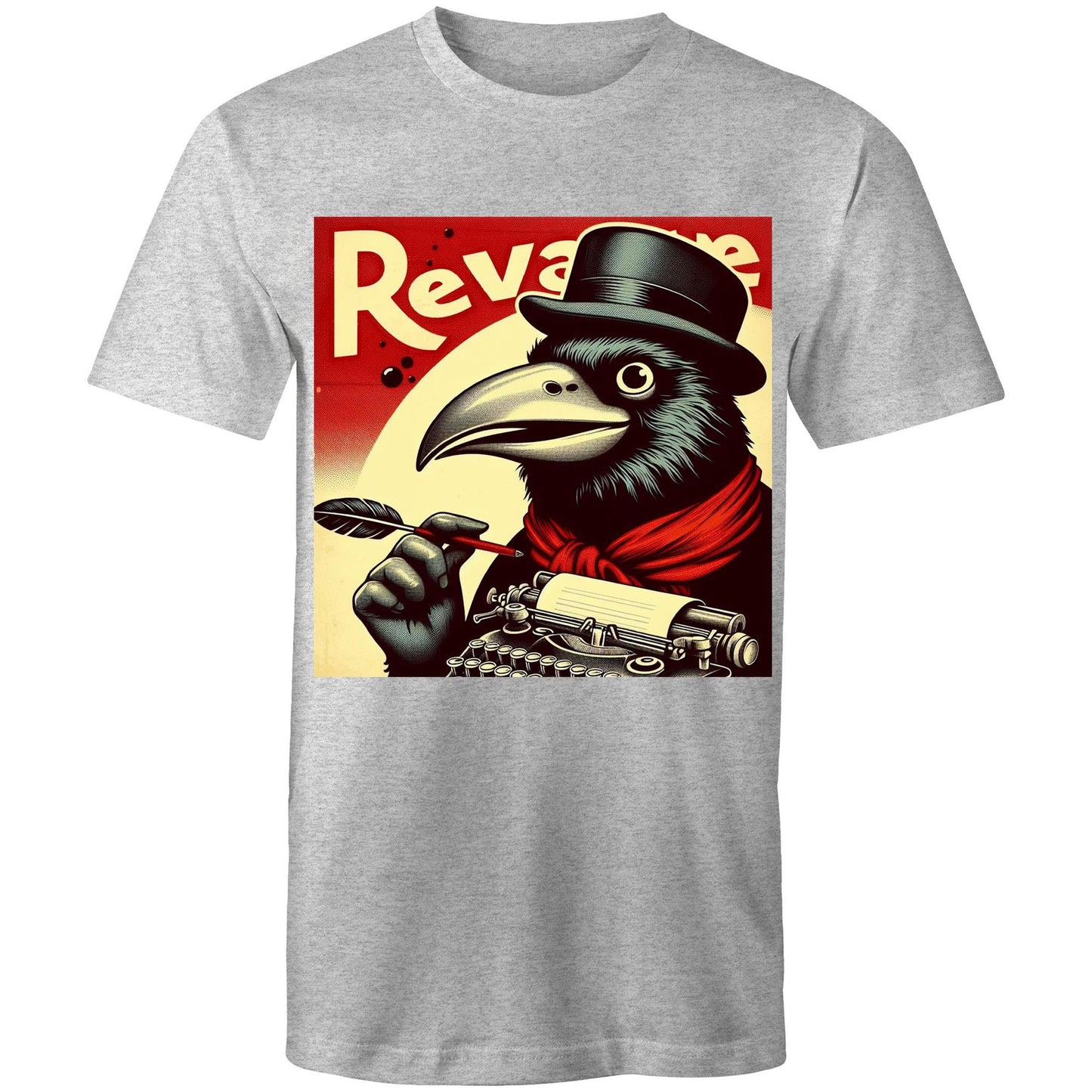 Vintage Ad With Crow - Mens T-Shirt