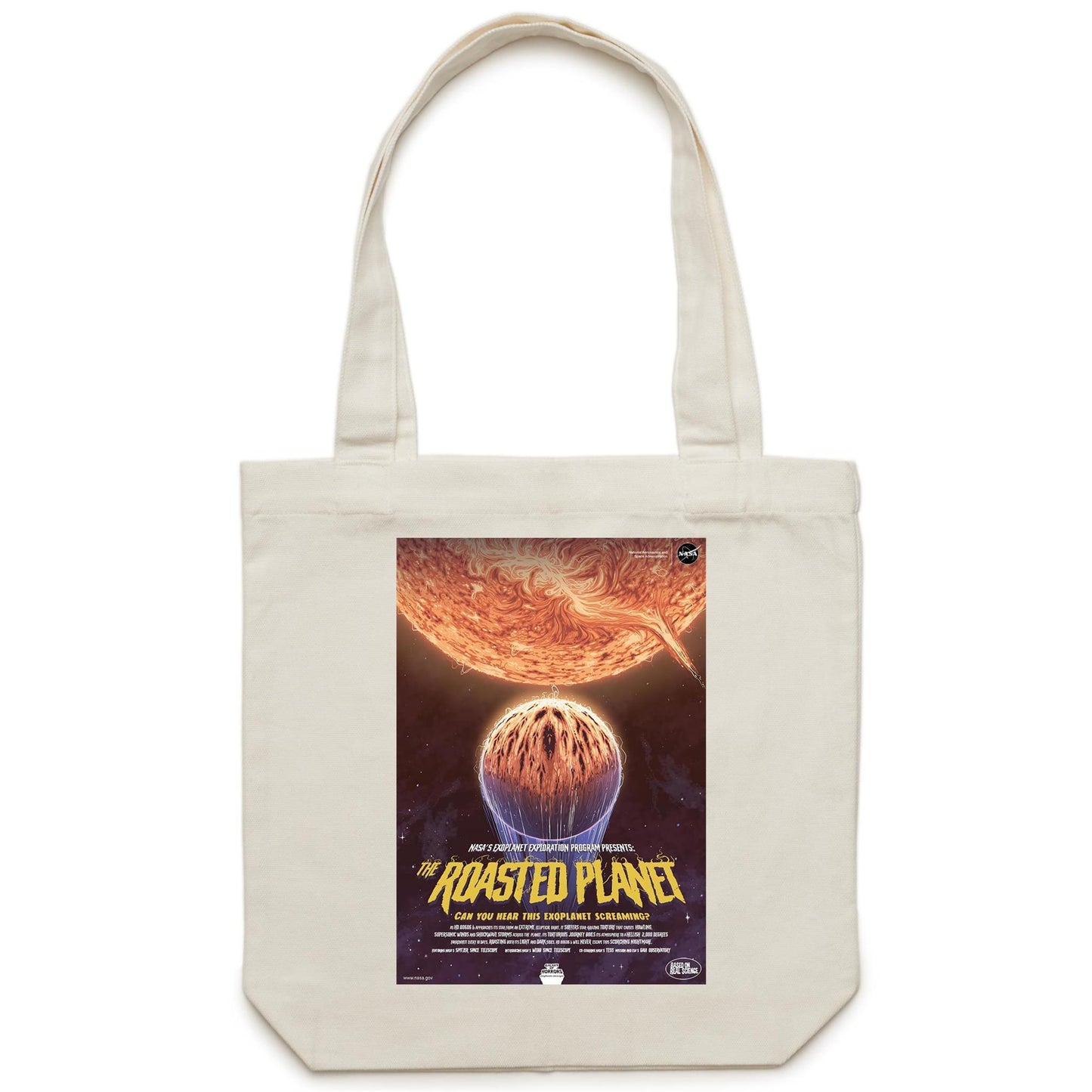 The Roasted Planet Poster by NASA - Canvas Tote Bag