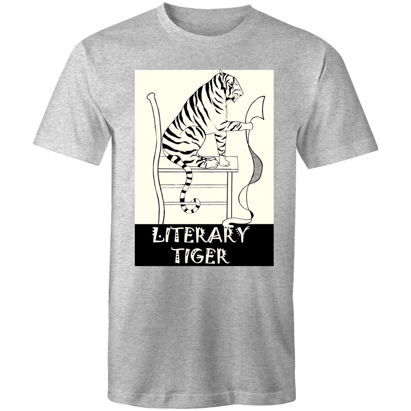 Literary Tiger - Mens T-Shirt