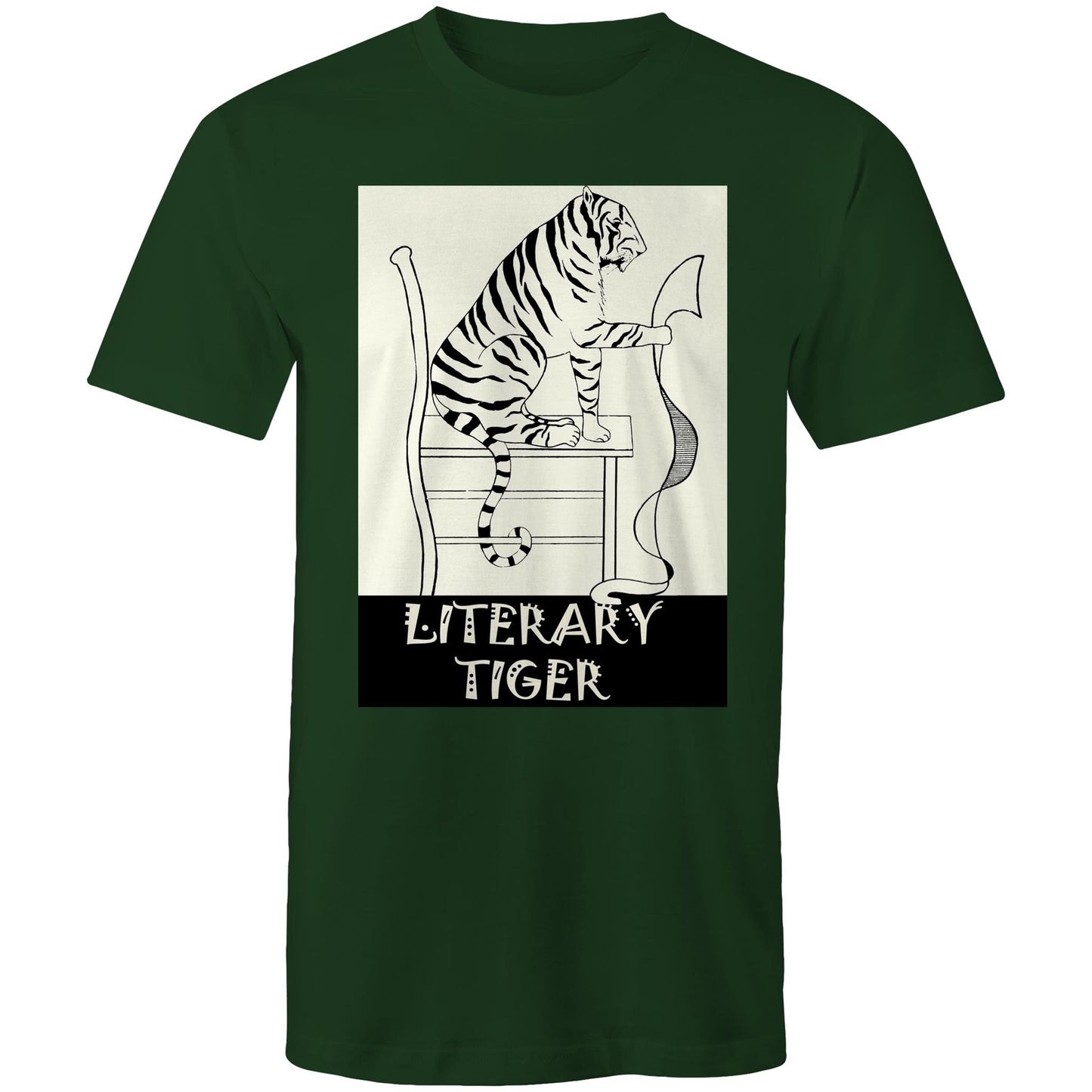 Literary Tiger - Mens T-Shirt