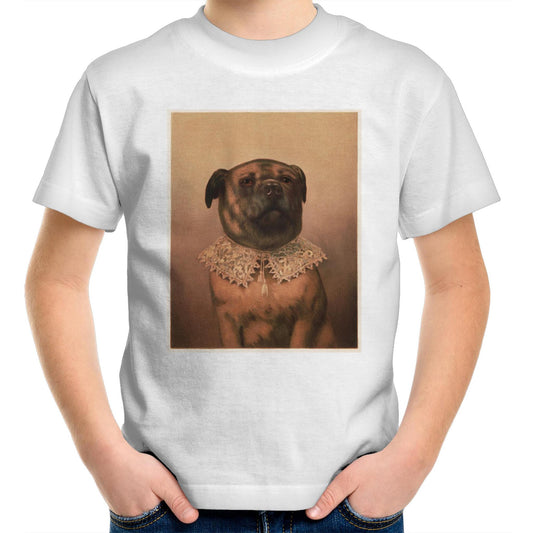 Uncle Tobey Dog by Frederick Dielman - Kids T-Shirt