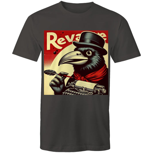 Vintage Ad With Crow - Mens T-Shirt