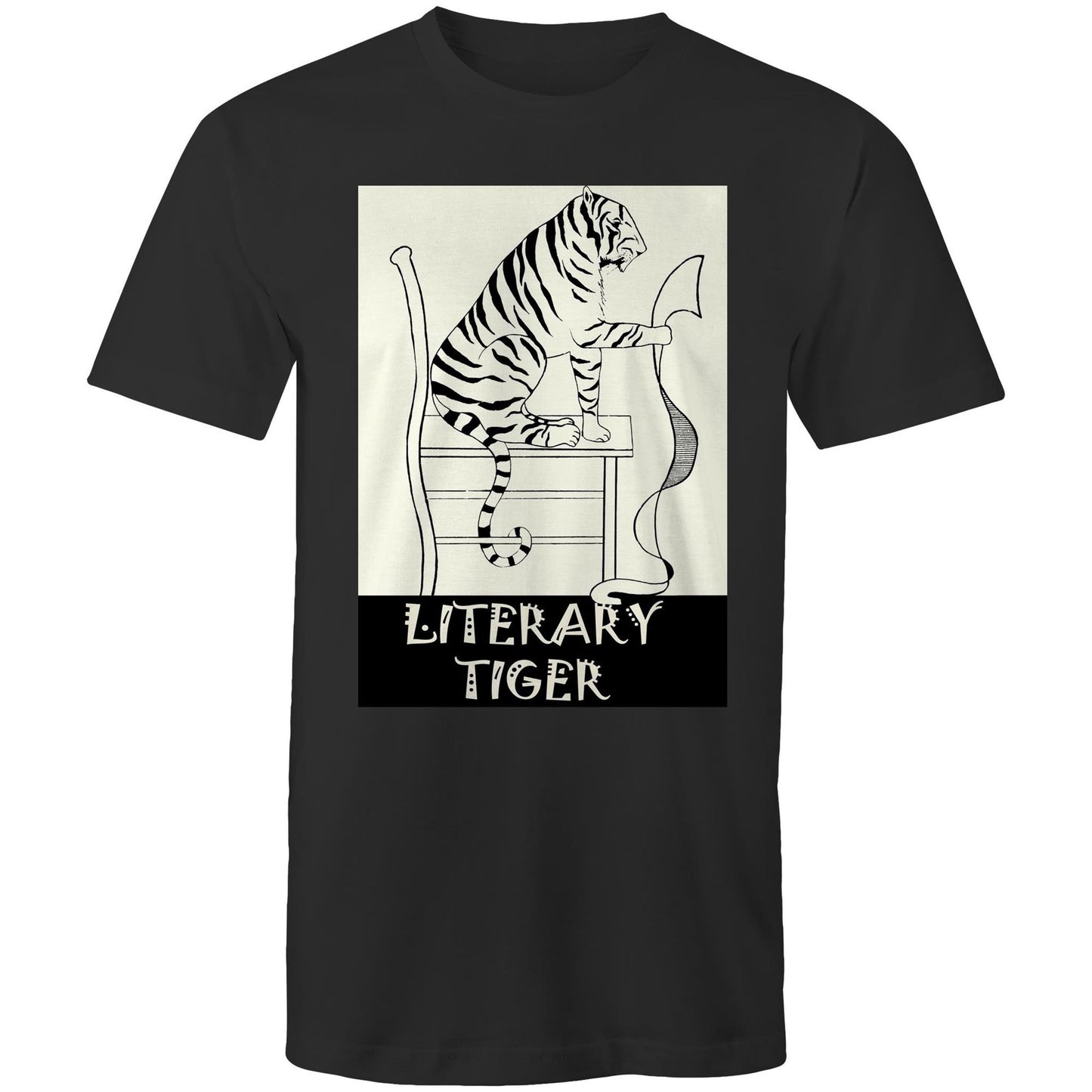 Literary Tiger - Mens T-Shirt