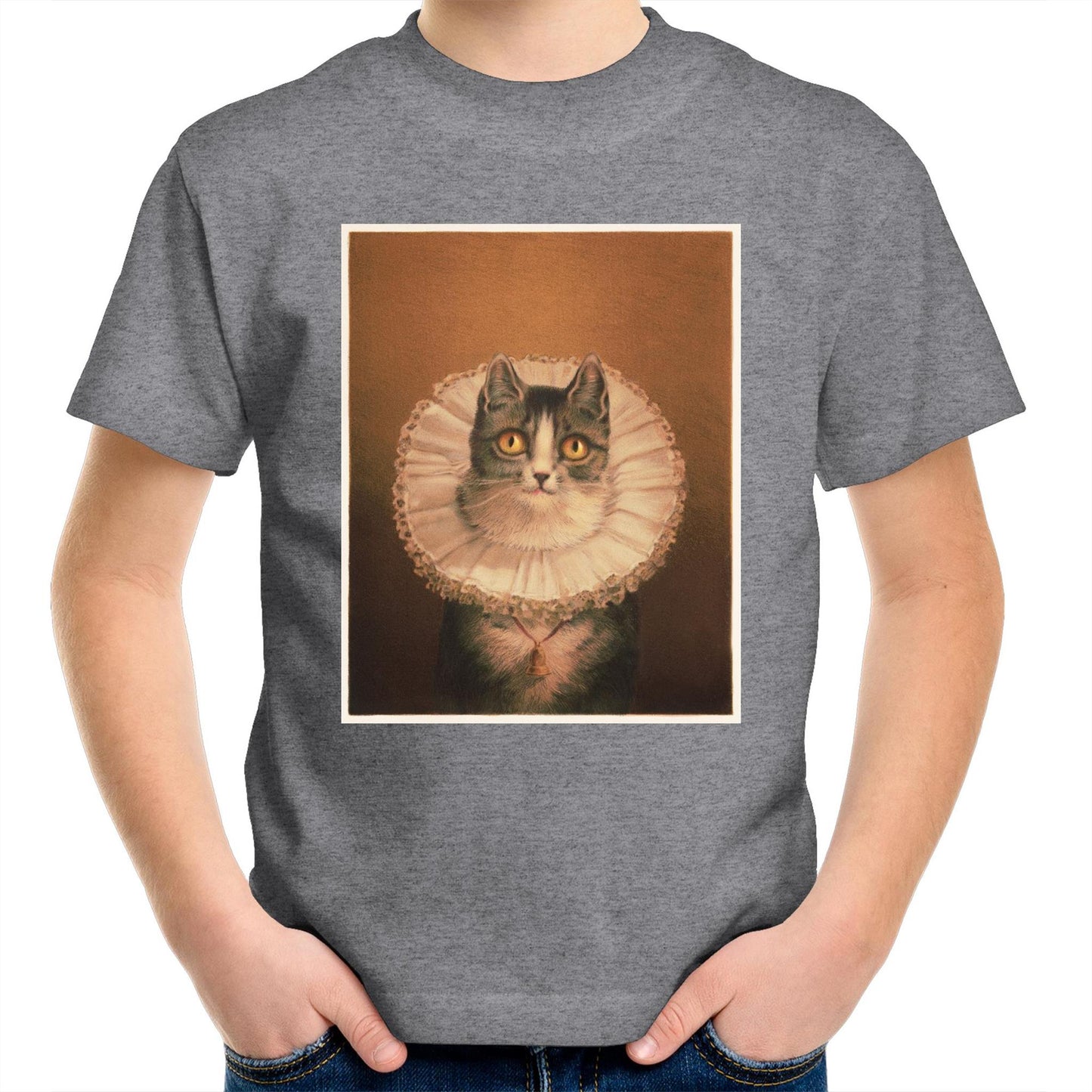 The Widow Cat by Frederick Dielman - Kids T-Shirt