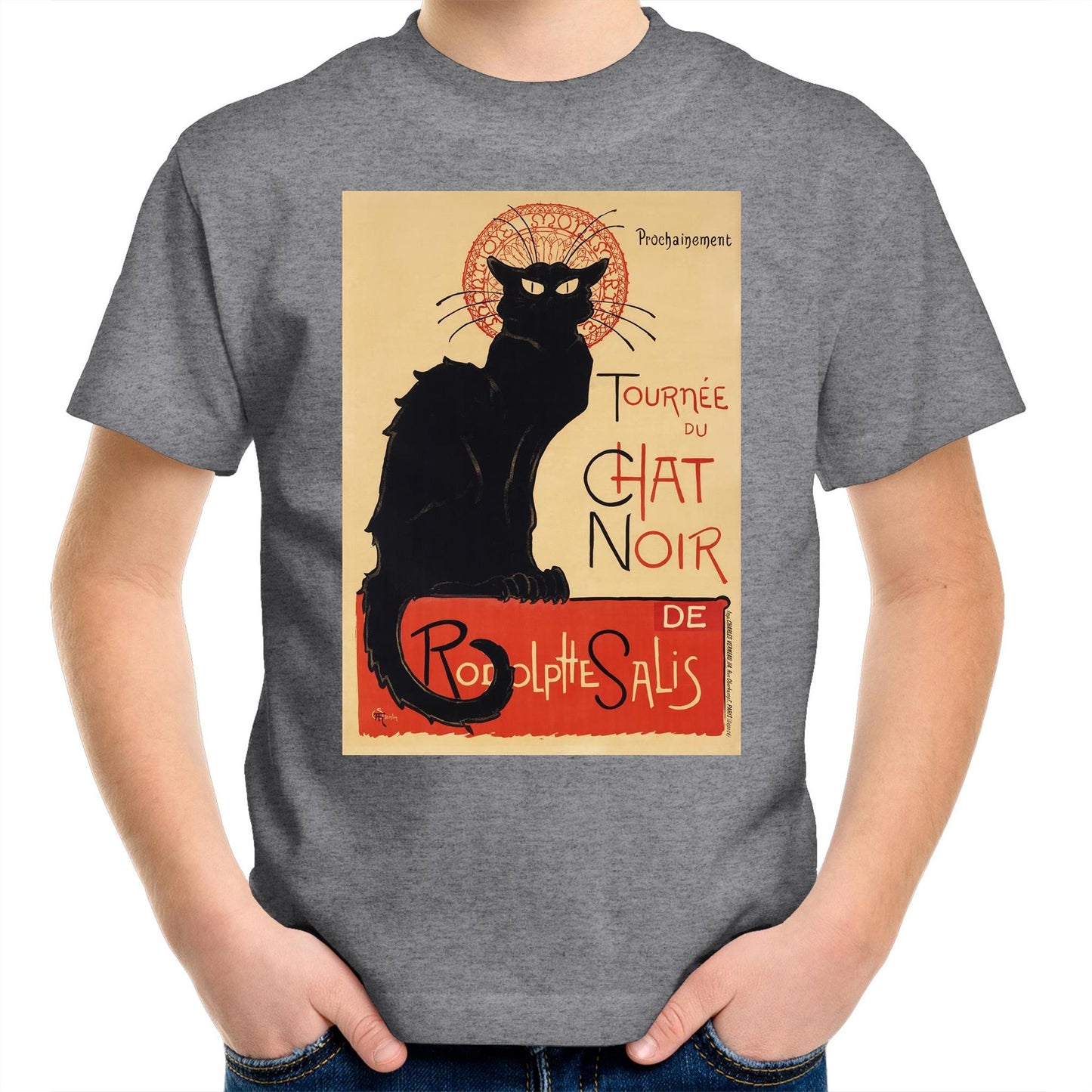 Tournée du Chat Noir by Théophile Alexandre Steinlen - Kids T-Shirt