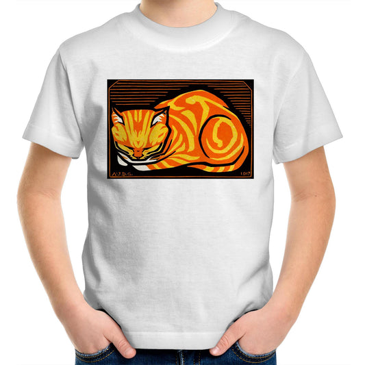 December Cat by Julie de Graag - Kids T-Shirt