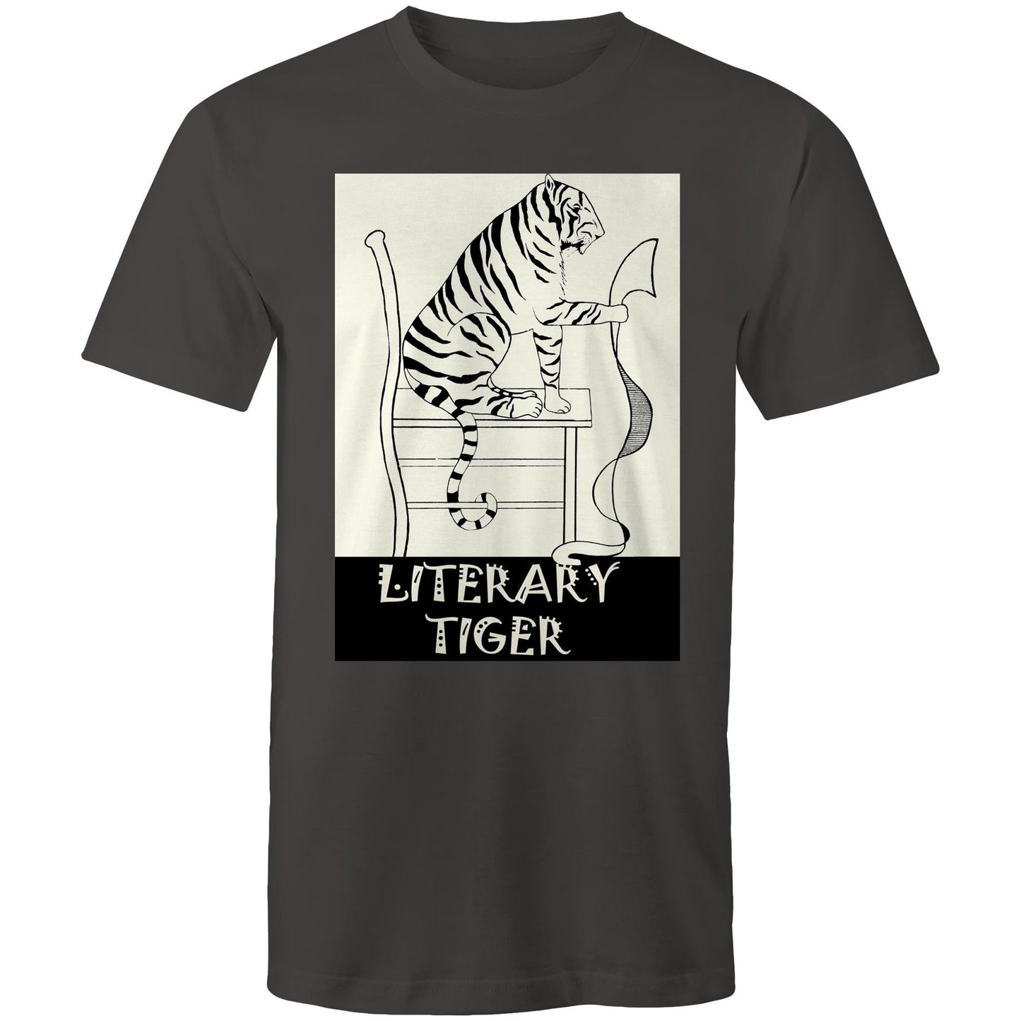 Literary Tiger - Mens T-Shirt