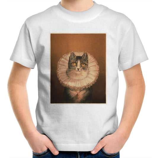 The Widow Cat by Frederick Dielman - Kids T-Shirt