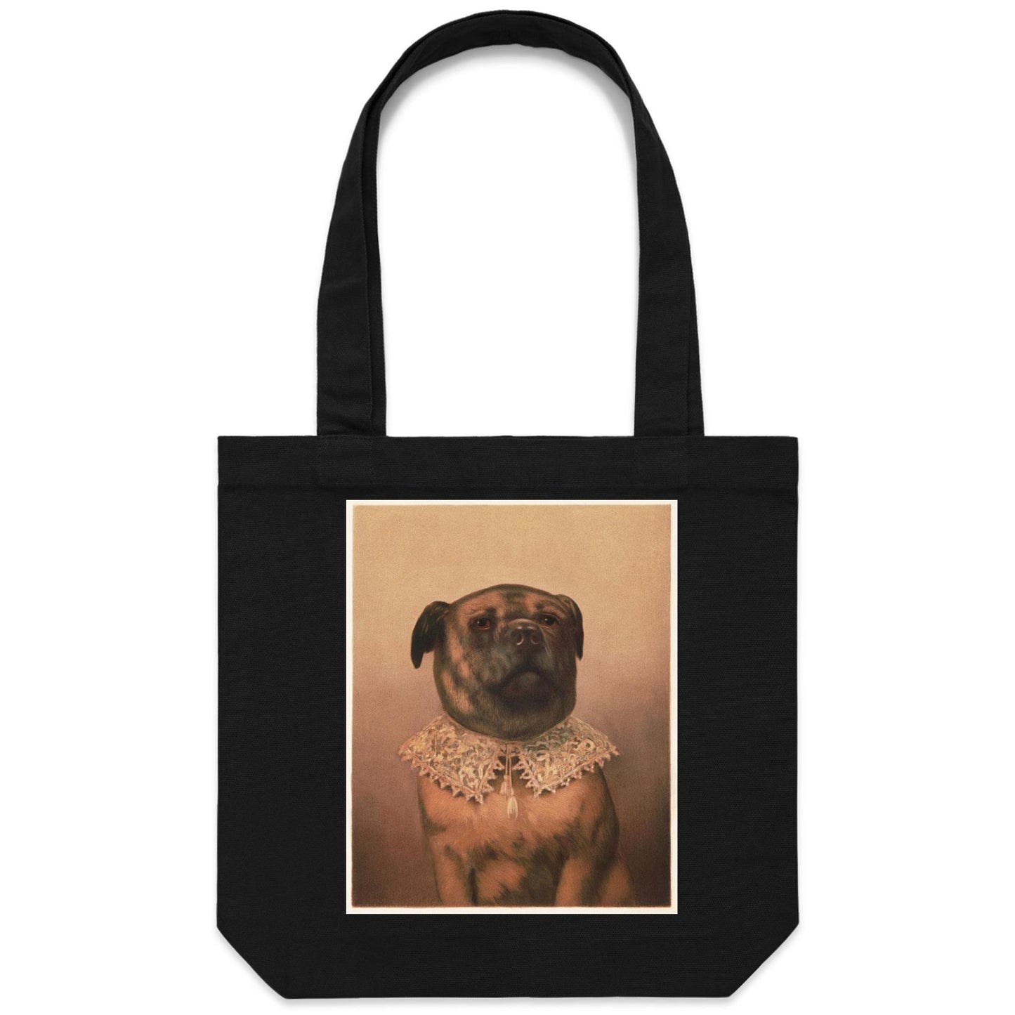 Uncle Tobey Dog by Frederick Dielman - Canvas Tote Bag