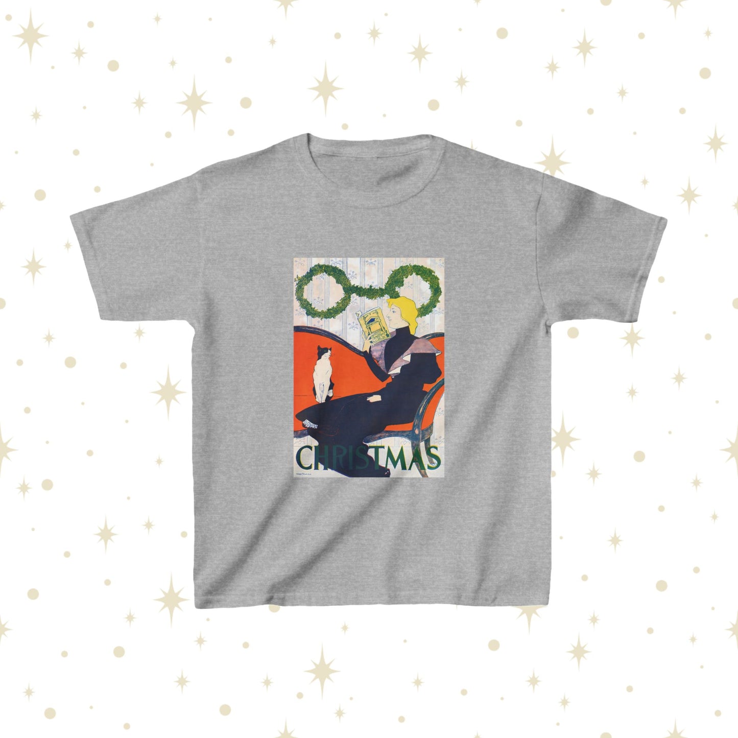 Vintage Christmas (1894) by Edward Penfield - Kids T-Shirt