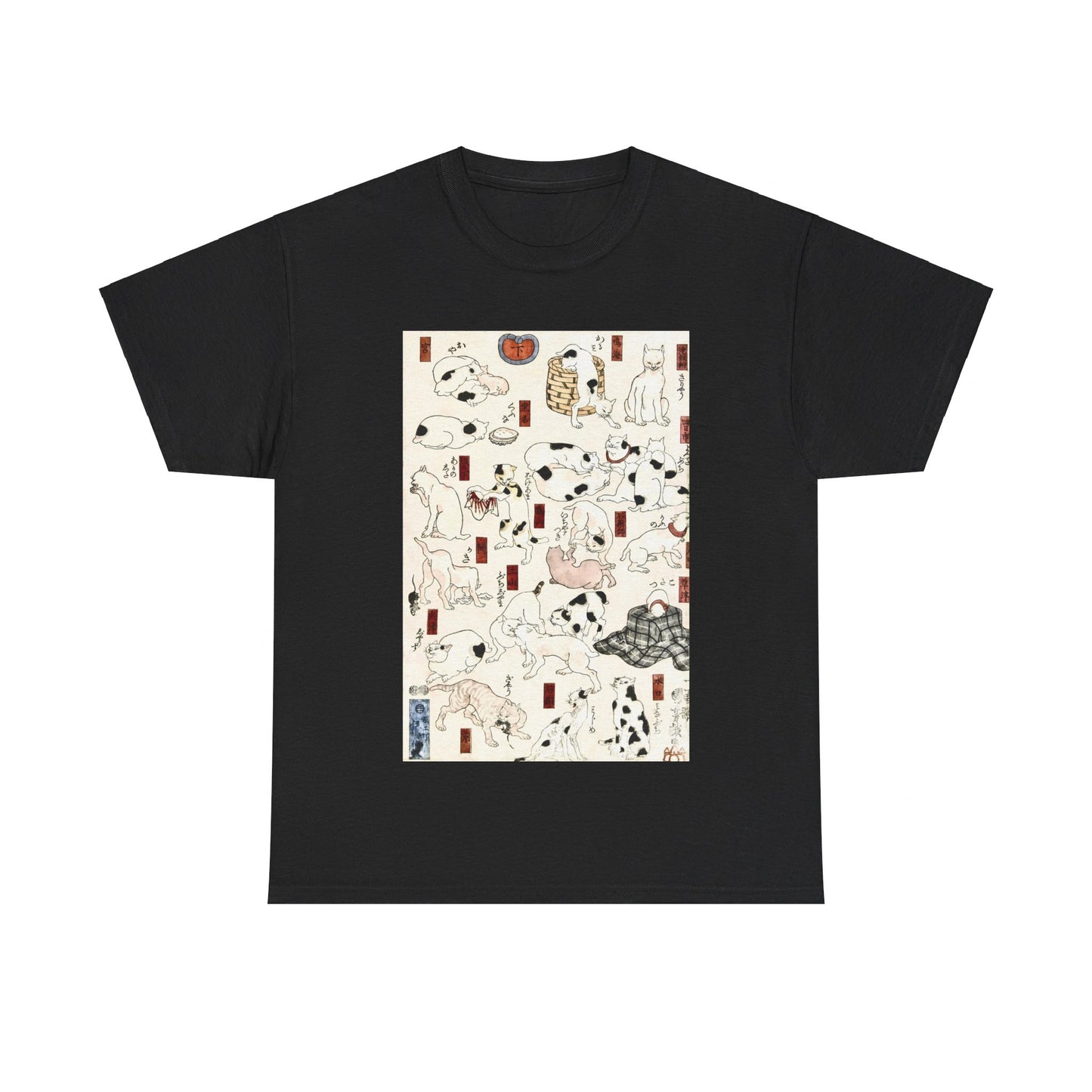 Cats by Utagawa Kuniyoshi - Unisex T-Shirt