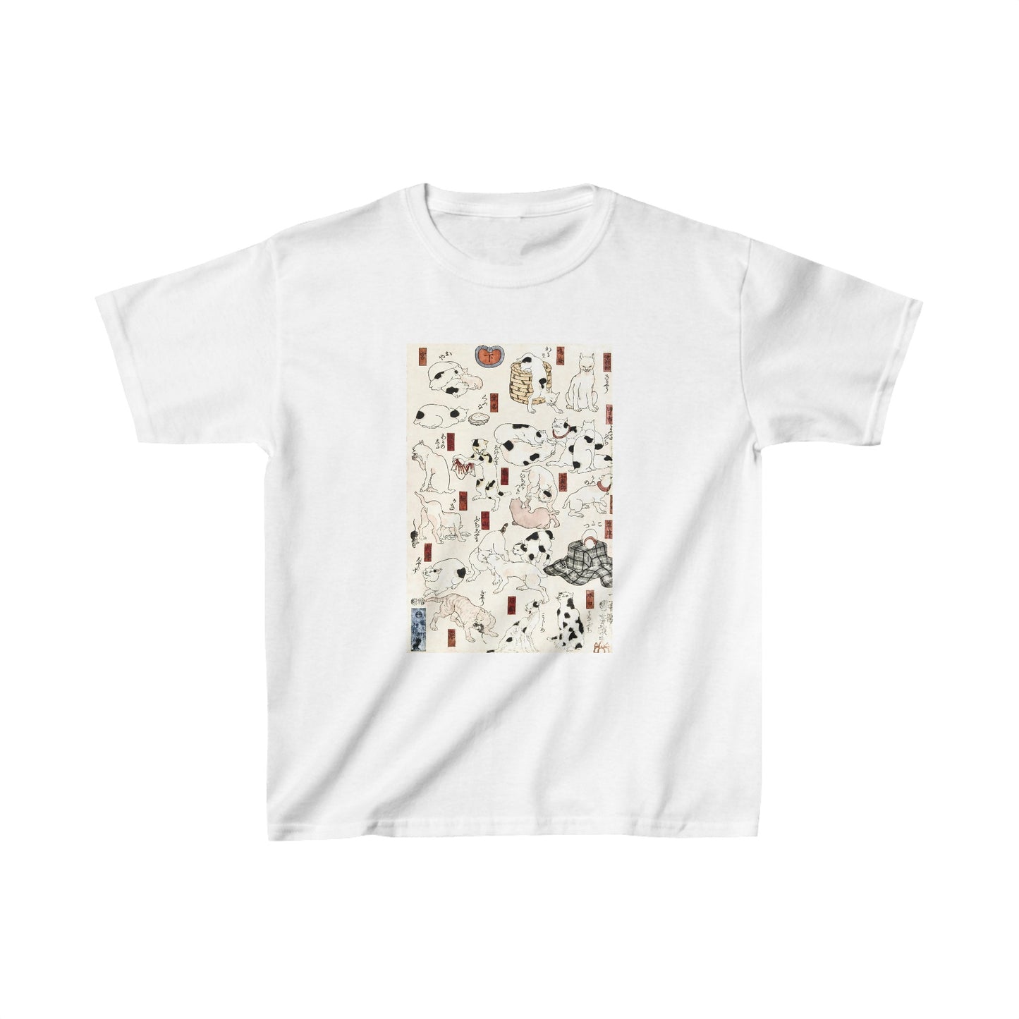 Cats by Utagawa Kuniyoshi - Kids T-Shirt