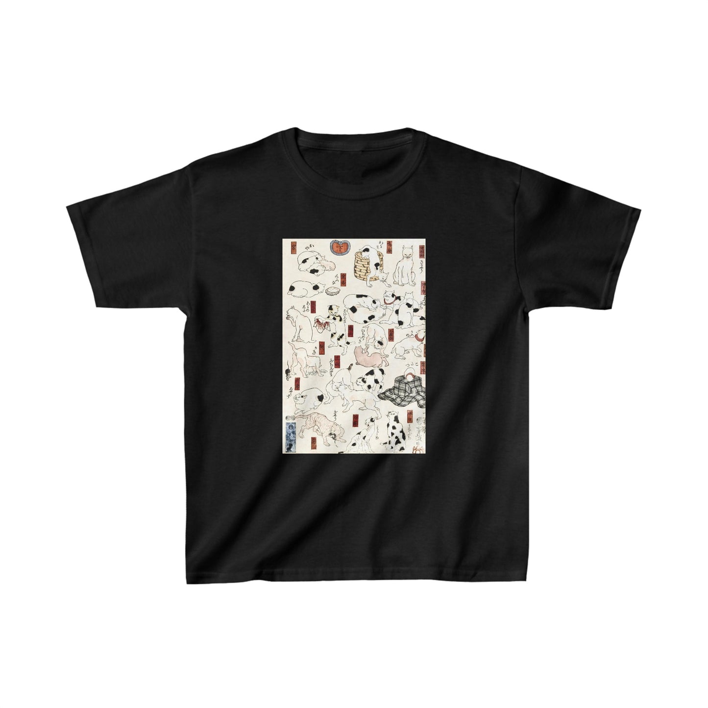 Cats by Utagawa Kuniyoshi - Kids T-Shirt