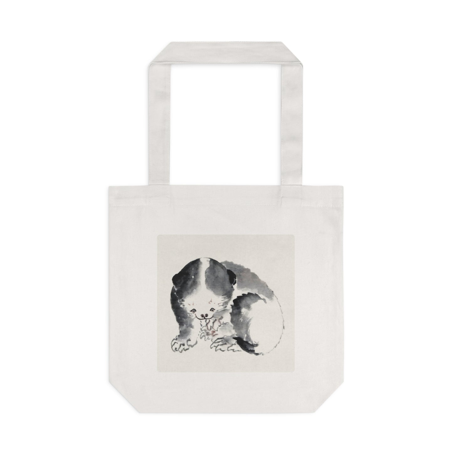 Japanese Cat by Katsushika Hokusai - Cotton Tote Bag