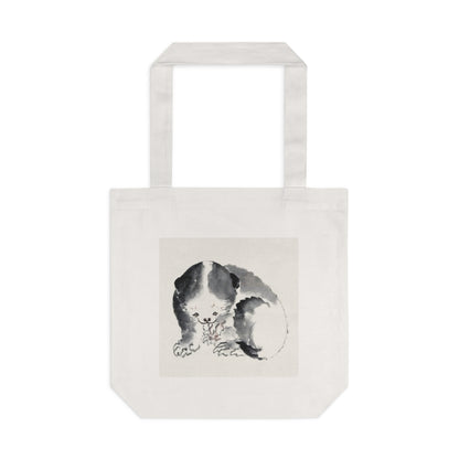 Japanese Cat by Katsushika Hokusai - Cotton Tote Bag