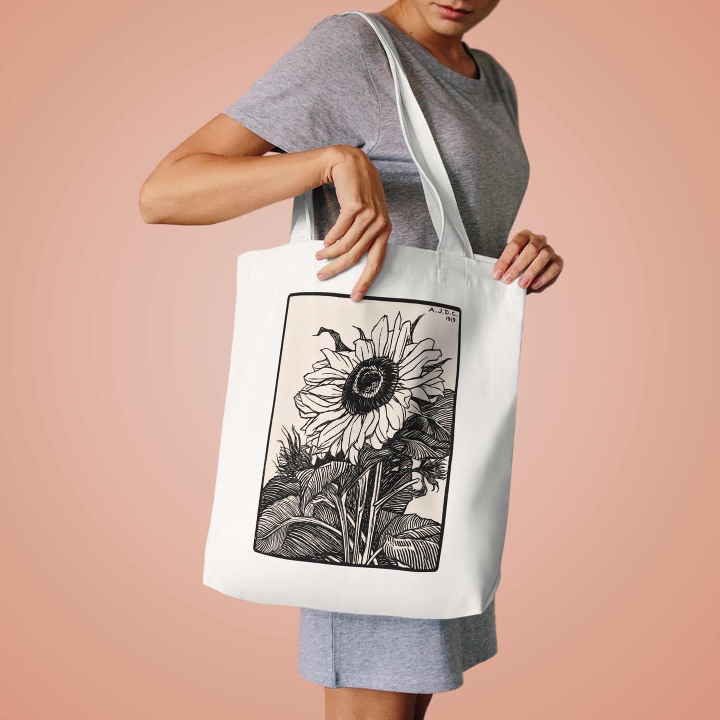 Sunflower by Julie de Graag - Cotton Tote Bag