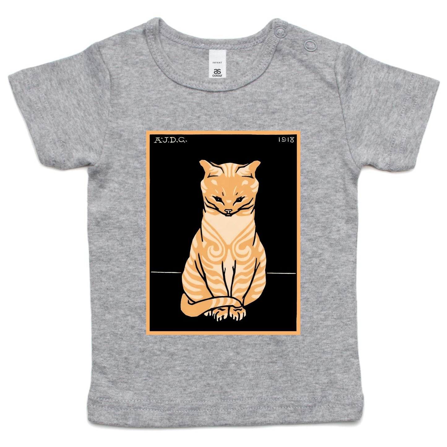 Sitting Ginger Cat by Julie de Graag - Infant Tee